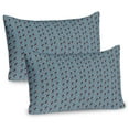 thumbnail image 1 of Ambesonne Romantic Pillow Sham 2 Pack, Couple Dancing Tango Love, 36"x20", Red Grey Slate Blue, 1 of 3