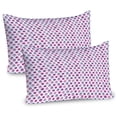 thumbnail image 1 of Ambesonne Romantic Pillow Sham 2 Pack, Flowering Hearts Romance, 26"x20", Petrol Blue Magenta, 1 of 3