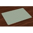 thumbnail image 1 of Ambesonne Romantic Place Mats Set of 4, Valentine's Hearts, Standard Size, Sea Green Brown, 1 of 4