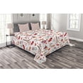 thumbnail image 1 of Ambesonne Romantic Quilted Bedspread Set 3 Pcs, Paris Valentines Day, King Size, Multicolor, 1 of 3