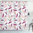 thumbnail image 1 of Ambesonne Romantic Shower Curtain, Wing Feathers Wing Art, 69"Wx70"L, Pink Purple, 1 of 5