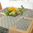 thumbnail image 1 of Ambesonne Romantic Table Runner & Placemats, Hearts Love Sepia Tones, Placemat 4 pcs + Runner 12"x90", Pale Sage Green and White, 1 of 2
