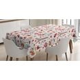 thumbnail image 1 of Ambesonne Romantic Tablecloth Rectangular Table Cover, Paris Valentines Day, 60"x90", Multicolor, 1 of 3