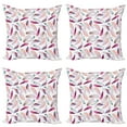 thumbnail image 1 of Ambesonne Romantic Throw Pillow Cover 4 Pack, Wing Feathers Wing Art, 16", Pink Purple, 1 of 7