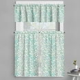 thumbnail image 1 of Ambesonne Romantic Valance & Curtain, Old Fashion Minimalist, 55"x30", Teal Slate Blue, 1 of 6