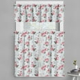 thumbnail image 1 of Ambesonne Romantic Valance & Curtain, Spring Flowers Roses, 55"x30", Almond Green Pale Pink, 1 of 6