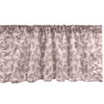 thumbnail image 1 of Ambesonne Romantic Valance Pack of 2, Pattern of Butterflies Art, 54"X18", Eggplant and Rose, 1 of 4