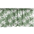 thumbnail image 1 of Ambesonne Romantic Window Valance, Lilly Bouquet Design, 54" X 12", Pistachio Green White, 1 of 3
