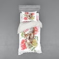 thumbnail image 1 of Ambesonne Rose Bedding Set 3 Pcs, Tender Bloom Skull, Twin, Multicolor, 1 of 3