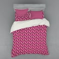 thumbnail image 1 of Ambesonne Rose Bedding Set 4 Pcs, Blossoming Romantic Flowers, Queen, Magenta Peach and Green, 1 of 2