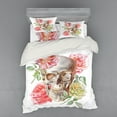 thumbnail image 1 of Ambesonne Rose Bedding Set 4 Pcs, Tender Bloom Skull, Queen, Multicolor, 1 of 2