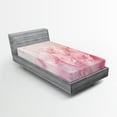 thumbnail image 1 of Ambesonne Rose Fitted Sheet 2 Pcs Set, Dreamy Spring Nature View, Twin, Pale Pink, 1 of 3