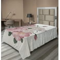 thumbnail image 1 of Ambesonne Rose Flat Sheet, Old Roses Corsage Grunge, Twin Size, Beige Rose Green, 1 of 1