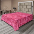 thumbnail image 1 of Ambesonne Rose Flat Sheet, Shades of Pink Romantic, King Size, Pink, 1 of 1