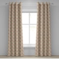 thumbnail image 1 of Ambesonne Rose Grommet Curtain, Rustic Floral Classical, 50" x 108", Pale Yellow Dark Coral, 1 of 6