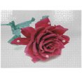 Ambesonne Rose Jigsaw Puzzle Durable Cardboard, Flower Vintage Photo