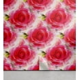 thumbnail image 1 of Ambesonne Rose Pattern Peel & Stick Wallpaper for Home, Abstract Floral Design, 13"x100", Dark Coral Pale Pink, 1 of 5