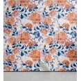 thumbnail image 1 of Ambesonne Rose Pattern Peel & Stick Wallpaper for Home, Fantasy Dreamy Flowers, 13"x100", Pale Vermilion Dark Blue, 1 of 5