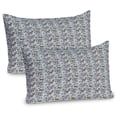thumbnail image 1 of Ambesonne Rose Pillow Sham 2 Pack, Birds Romantic Vintage Floral, 30"x20", Blue Grey and Multicolor, 1 of 3
