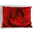thumbnail image 1 of Ambesonne Rose Pillow Sham, Natural Beauty Red Blossom, 26" X 20", Vermilion, 1 of 2