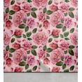 thumbnail image 1 of Ambesonne Rose Print Peel & Stick Wallpaper for Home, Romantic Blooms Print, 13"x36", Jade Green Pastel Pink, 1 of 5