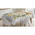 thumbnail image 1 of Ambesonne Rose Tablecloth Rectangular Table Cover, Romantic Bridal Bouquet, 60"x84", Pale Orange Cream Green, 1 of 4