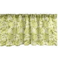 thumbnail image 1 of Ambesonne Rose Window Valance, Romantic Flower Bouquets in Vintage Style Flourish Branches, Curtain Valance for Kitchen Bedroom Decor with Rod Pocket, 54" X 18", Apple Green Pale Yellow, 1 of 2