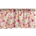 thumbnail image 1 of Ambesonne Rose Window Valance, Romantic Pastel Shade Rose Petals and Buds Pattern with Jumbled and Overlapped Order, Curtain Valance for Kitchen Bedroom Decor with Rod Pocket, 54" X 18", Multicolor, 1 of 3