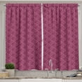 thumbnail image 1 of Ambesonne Roses Kitchen Curtains, Abstract Feminine Flowers, 55"x39", Dark Magenta Plum, 1 of 3