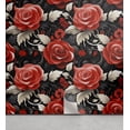 thumbnail image 1 of Ambesonne Roses Peel & Stick Wallpaper for Home, Flowers Swirls and Leaves, 13"x72", Dark Coral and Charcoal Grey, 1 of 5