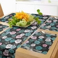 thumbnail image 1 of Ambesonne Roses Table Runner & Placemats, Romantic Floral Pattern, Placemat 4 pcs + Runner 16"x72", Pale Pink Cadet Blue, 1 of 2