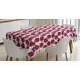 thumbnail image 1 of Ambesonne Roses Tablecloth Rectangular Table Cover, Sketchy Abstract Floral Image, 52"x70", Raspberry Pink, 1 of 4
