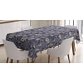 thumbnail image 1 of Ambesonne Roses Tablecloth Rectangular Table Cover, Vintage Style Romantic, 60"x90", Dark Violet and Ivory, 1 of 4
