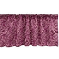 thumbnail image 1 of Ambesonne Roses Window Valance, Abstract Feminine Flowers, 54" X 12", Dark Magenta Plum, 1 of 3