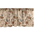 thumbnail image 1 of Ambesonne Roses Window Valance, Vintage Pastel Dreamcatcher, 54" X 18", Rust Mustard, 1 of 3