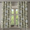 thumbnail image 1 of Ambesonne Rosetta Grommet Curtain, Nostalgic Autumnal Flowers, 50"x60", Pastel Green Coconut, 1 of 1