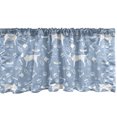 thumbnail image 1 of Ambesonne Rottweiler Window Valance, Dog Item Silhouettes, 54" X 18", Pale Ceil Blue and White, 1 of 3