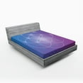 thumbnail image 1 of Ambesonne Round Forms Fitted Sheet, Round Forms, Queen Size, Blue and Purple, 1 of 2