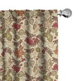 thumbnail image 1 of Ambesonne Rowan Curtains, Fall Themed Mixed Pattern, Pair of 28"x84", Multicolor, 1 of 5