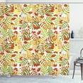 thumbnail image 1 of Ambesonne Rowan Shower Curtain, Rural Plants Wilderness, 69"Wx84"L, Green Orange Yellow, 1 of 3