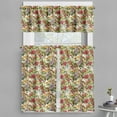thumbnail image 1 of Ambesonne Rowan Valance & Curtain, Flower Berries Rustic Art, 55"x36", Multicolor, 1 of 6