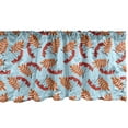 thumbnail image 1 of Ambesonne Rowan Window Valance, Dried Leaf Bunch of Berry, 42" x 12", Pale Blue Red Orange, 1 of 3