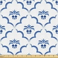 thumbnail image 1 of Ambesonne Royal Blue Fabric by the Yard Upholstery, Simplified Pineapples, 3 Yards, Dark Lavender and Grey, 1 of 1
