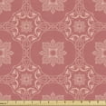 thumbnail image 1 of Ambesonne Royal Fabric by the Yard Upholstery, Vintage Abstract Floral Art, 1 Yard, Dried Rose Blush and Salmon, 1 of 5