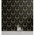 thumbnail image 1 of Ambesonne, Royal Peel & Stick Wallpaper for Home, Floral Rococo Design Damask, 13"x100", Charcoal Grey and Pale Yellow, 1 of 5