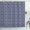 thumbnail image 1 of Ambesonne Royal Shower Curtain, Vintage Floral Ornament Art, 69"Wx84"L, Dark Lavender Navy Blue, 1 of 4