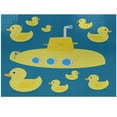 thumbnail image 1 of Ambesonne Rubber Duck Jigsaw Puzzle Durable Cardboard, Yellow Submarine, 1000 pcs, Navy Blue, 1 of 5