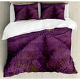 thumbnail image 1 of Ambesonne Rural Duvet Cover Sets, Lavender Flowers Field France, 2-Queen, Purple, 1 of 7