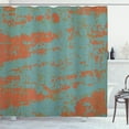 thumbnail image 1 of Ambesonne Rust Color Shower Curtain, Weathered Grunge Design, 69"Wx84"L, Cadet Blue Pale Cinnamon, 1 of 4