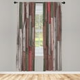 thumbnail image 1 of Ambesonne Rustic Curtains, Grunge Barn Door Farm Art, Pair of 28"x84", Warm Taupe, 1 of 2